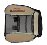 2001-2003 Ford F150 F250 F350 F450 Lariat Driver Bottom Leather Seat Cover Black - usautoupholstery