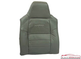 02-03 Ford F250 Lariat Driver Side Lean Back Replacement Leather Seat Cover Gray - usautoupholstery