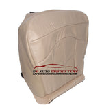 2000 2001 Ford F150 Lariat 4X4 Driver Replacement Bottom Leather Seat Cover TAN - usautoupholstery