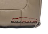 2001 2002 Ford F250 Lariat second row 40 bottom Perforated Leather Cover Tan - usautoupholstery