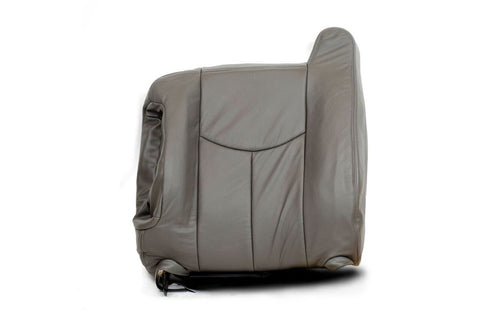 2007 Silverado 2500 3500 CLASSIC LT LS -Driver LEAN BACK Leather Seat Cover Gray - usautoupholstery
