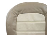2005 Ford Explorer Eddie Bauer -Driver Side Bottom Leather Seat Cover 2-Tone Tan - usautoupholstery