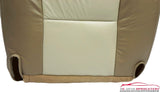 2000 Chevrolet Tahoe Z71 Driver Bottom Replacement Leather Seat Cover 2-Tone Tan - usautoupholstery