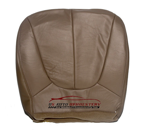 1997-2002 Ford Expedition Eddie Bauer Driver Side Bottom Leather Seat Cover TAN - usautoupholstery