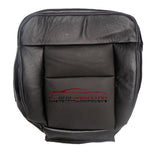 2008 2007 06 Ford F150 Lariat Driver Bottom Perforated Leather Seat Cover Black - usautoupholstery