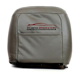 1995-1999 Chevy Suburban C/K LS LT Driver Side Lean Back Leather Seat Cover Gray - usautoupholstery