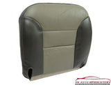 2000 Chevy Tahoe (Limited) Driver Side Bottom Leather Seat Cover In 2-Tone Gray - usautoupholstery
