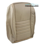 99-04 Ford Mustang GT V8 Coupe -Driver Bottom PERFORATED Leather Seat Cover TAN - usautoupholstery