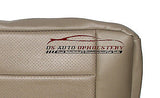 2001 2002 Ford F250 Lariat second row 60 bottom Perforated Leather Cover Tan - usautoupholstery