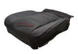 2001-2003 Ford F150 F250 F350 F450 Lariat Driver Bottom Leather Seat Cover Black - usautoupholstery