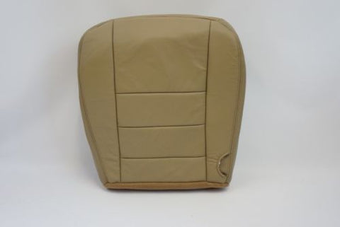 2005-2007 Ford F250 Lariat -Driver Bottom Replacement Leather Seat Cover TAN- - usautoupholstery