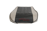 2007 Chrysler 200 300 Driver Side Bottom Leather Seat Cover 2 Tone Gray / Black - usautoupholstery