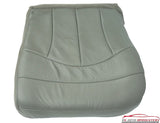 99-00 Ford F-150 Lariat Super-Cab 4x4 4WD *Driver Bottom Leather Seat Cover GRAY - usautoupholstery