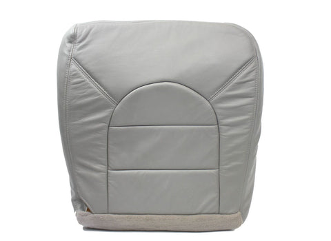 1999 Ford F-350 Lariat -Driver Side Bottom Replacement Leather Seat Cover GRAY - usautoupholstery