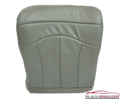 99-00 Ford F-150 Lariat Super-Cab 4x4 4WD *Driver Bottom Leather Seat Cover GRAY - usautoupholstery