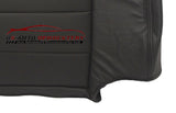 2002 2003 Ford F350 Lariat Driver perforated LEAN BACK Leather Seat Cover Black - usautoupholstery