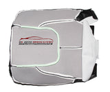 2003 Ram 3500 Laramie DRIVER Side Bottom Leather Seat Cover Dark Gray - usautoupholstery