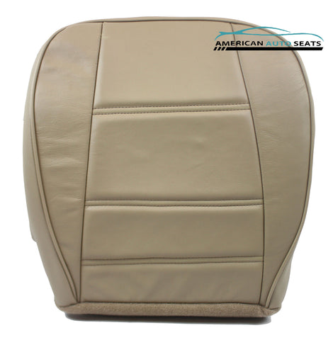 Ford 2001 2002 Mustang V6 Coupe -Passenger Side Bottom Leather Seat Cover Tan - usautoupholstery