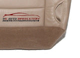 2002-2007 - Ford F250 F350 Lariat - Driver Bottom Leather Seat Cover - TAN . - usautoupholstery