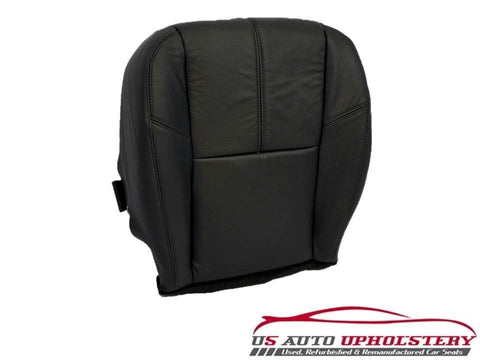 2007-2012 Chevy Silverado 2500HD LT LTZ *Driver Bottom Leather Seat Cover Black - usautoupholstery