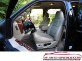 2003 2004 F250 4X4 Lariat 5.4L V8 GAS -Driver Lean Back Leather Seat Cover Tan - usautoupholstery