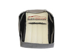2007 Chrysler 200 300 Driver Side Bottom Leather Seat Cover 2 Tone Gray / Black - usautoupholstery