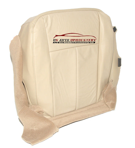 2007-2014 Ford Expedition Driver Side Bottom Perforated Leather Seat Cover Tan - usautoupholstery