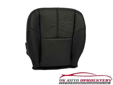 2008-2010 GMC Sierra 2500HD SLT Lifted Kit Driver Side Leather Seat Cover Black - usautoupholstery