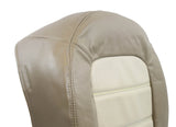 2005 Ford Explorer Eddie Bauer -Driver Side Bottom Leather Seat Cover 2-Tone Tan - usautoupholstery