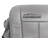 2014 Ford Expedition Driver Side Bottom Perforated Leather Seat Cover Gray - usautoupholstery