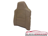 2003 2004 F250 4X4 Lariat 5.4L V8 GAS -Driver Lean Back Leather Seat Cover Tan - usautoupholstery