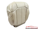 2002 Cadillac Escalade -Driver Side Bottom PERFORATED Leather Seat Cover TAN - usautoupholstery