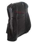 2001-2003 Ford F350 Lariat Driver perforated LEAN BACK Leather Seat Cover Black - usautoupholstery