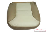 2000 Chevy Tahoe Z71 4x4 Driver Side Bottom Leather Seat Cover 2 Tone Tan - usautoupholstery