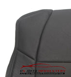 2002 2003 Ford F350 Lariat Driver perforated LEAN BACK Leather Seat Cover Black - usautoupholstery