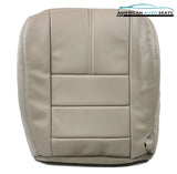 10 09 Ford F250 F350 Lariat Driver Side Bottom Vinyl Seat Cover Stone Gray - usautoupholstery