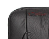 2003 Ram 3500 Laramie DRIVER Side Bottom Leather Seat Cover Dark Gray - usautoupholstery