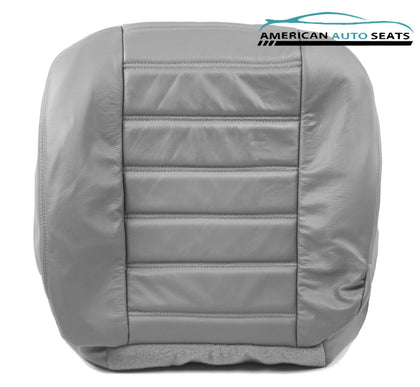 03-07 Hummer H2 -Driver Side Bottom Replacement Leather Seat Cover Gray WHEAT - usautoupholstery