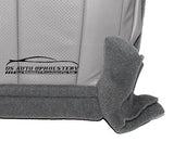 2010 Ford Expedition Driver Side Bottom Perforated Leather Seat Cover Gray - usautoupholstery