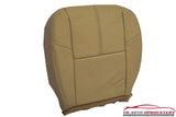 2008 & 2009 Chevy Suburban Driver Bottom Leather (Heated & Power) Seat Cover TAN - usautoupholstery
