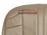 2002-2007 Jeep Grand Cherokee Driver Bottom Synthetic Leather Seat Cover Tan - usautoupholstery