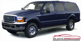 01 Ford Excursion Second Row Bench Bottom Replacement Leather Seat Cover TAN - usautoupholstery