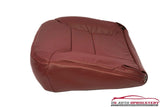 95-99 GMC Sierra 3500 4X4 SLT Diesel Dually Driver Bottom Leather Seat Cover RED - usautoupholstery
