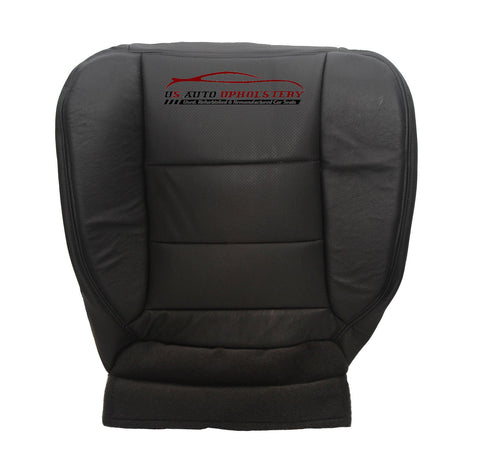2001-2003 Ford F150 F250 F350 F450 Lariat Driver Bottom Leather Seat Cover Black - usautoupholstery