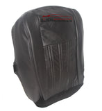 2004 Ford F250 F350 Harley Davidson Driver Side Bottom Leather Seat Cover BLACK - usautoupholstery
