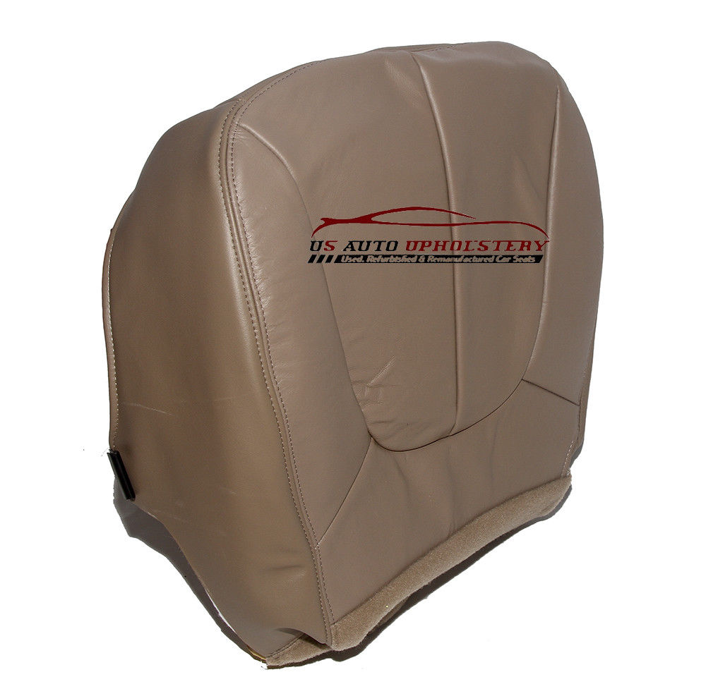 Driver Side Bottom Seat Cover For 1997-2002 Ford Expedition Eddie Bauer - Tan Synthetic Leather