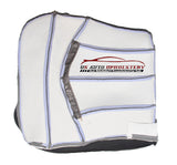 2000 Ford F-150 Lariat Super-Cab F150 Driver Bottom Leather Seat Cover GRAY - usautoupholstery