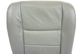 2004 2005 Ford F250 F350 Lariat 4X4 Driver Bottom Leather Seat Cover In GRAY - usautoupholstery