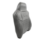 2005 Ford Excursion Limited 6.0L Diesel Driver Lean Back Leather Seat Cover Gray - usautoupholstery