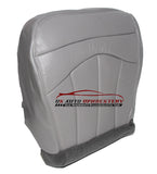 2000 - Ford F-150 Lariat Super F150 Driver Side Bottom Leather Seat Cover GRAY - usautoupholstery